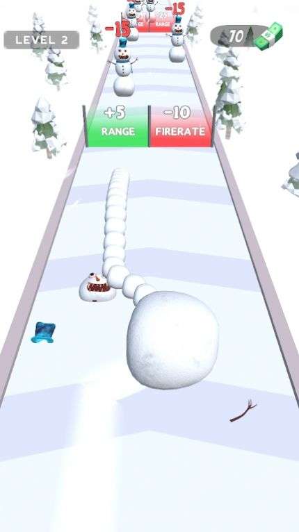 收集雪球跑图3