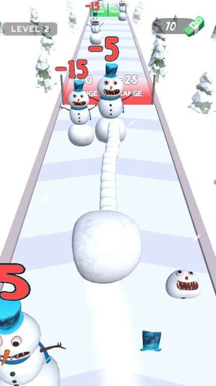 收集雪球跑图1